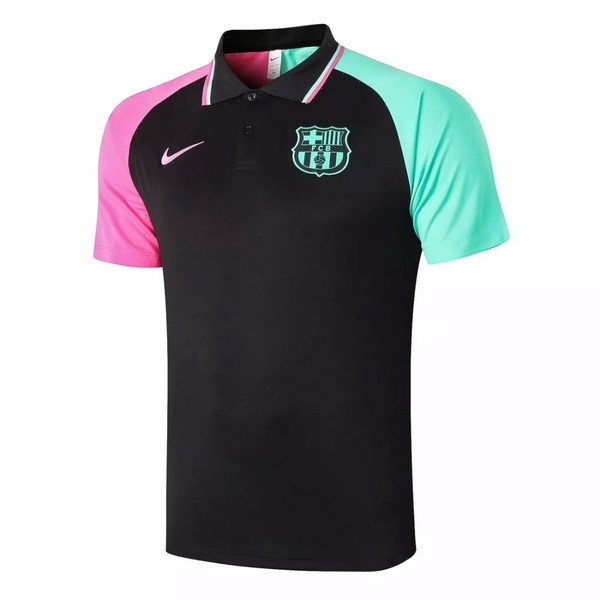 Polo Barcelona 2020 2021 Negro Rosa Verde